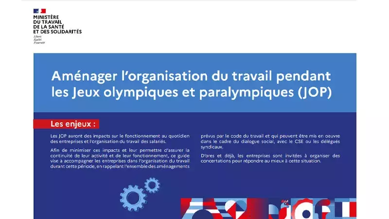 Aménager l'organisation du travail pendant les Jeux Olympiques et Paralympiques