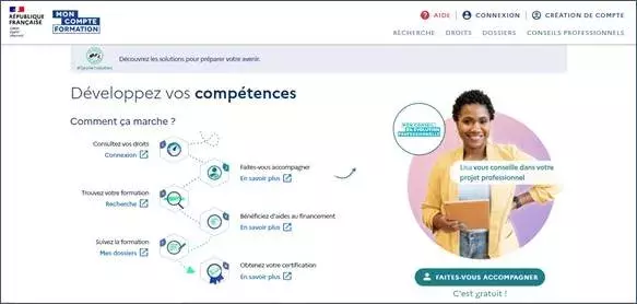 Site - Mon Compte Formation